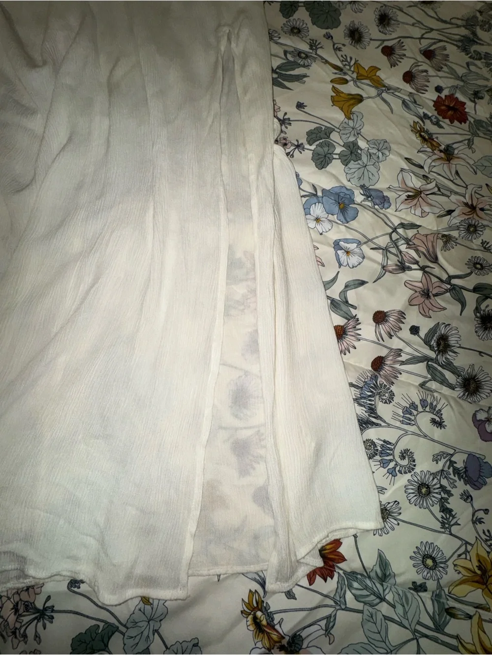 We The Free Holy Smokes Maxi Dress Ivory Cutout Boho Size Medium